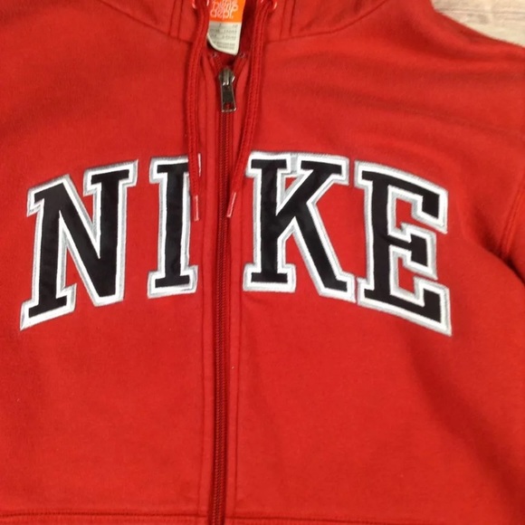 ❗️SOLD❗️Nike embroidered block logo zip up hoodie - Picture 3 of 4